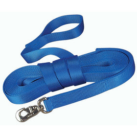 Hamilton Single Thick Nylon Horse Longe Line with Swivel Snap, 1-Inch/26-Feet, Blue