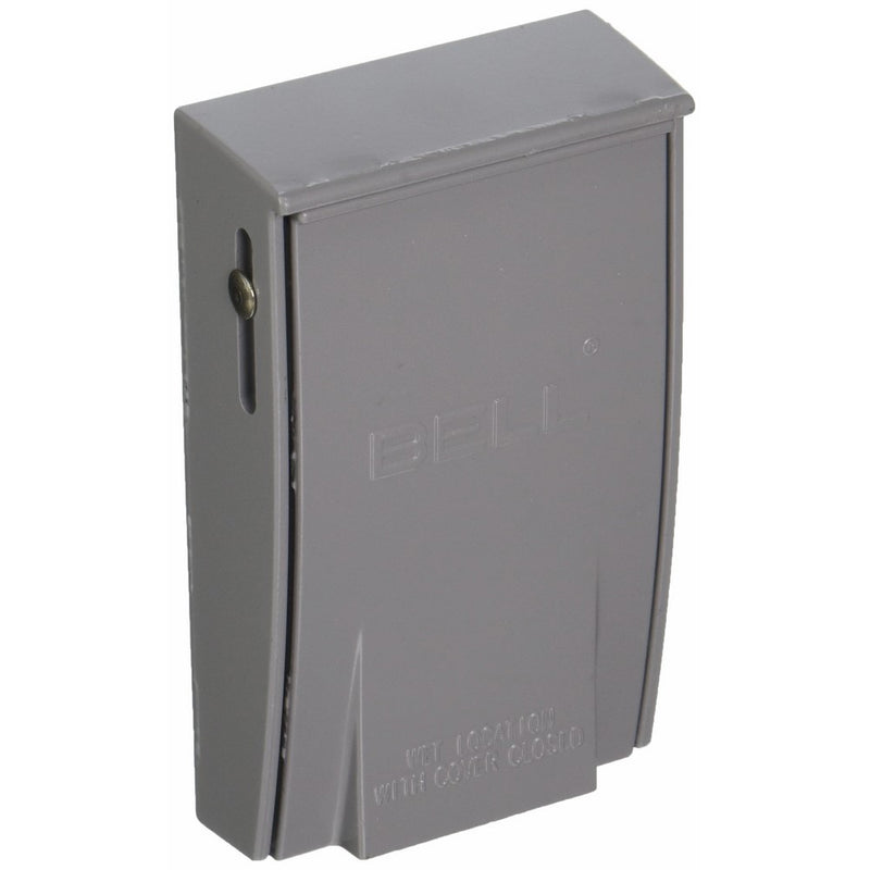 Hubbell-Bell 5030-0 1-Gang Weatherproof Vertical 30-50-Amp Receptacle Device Cover, Gray