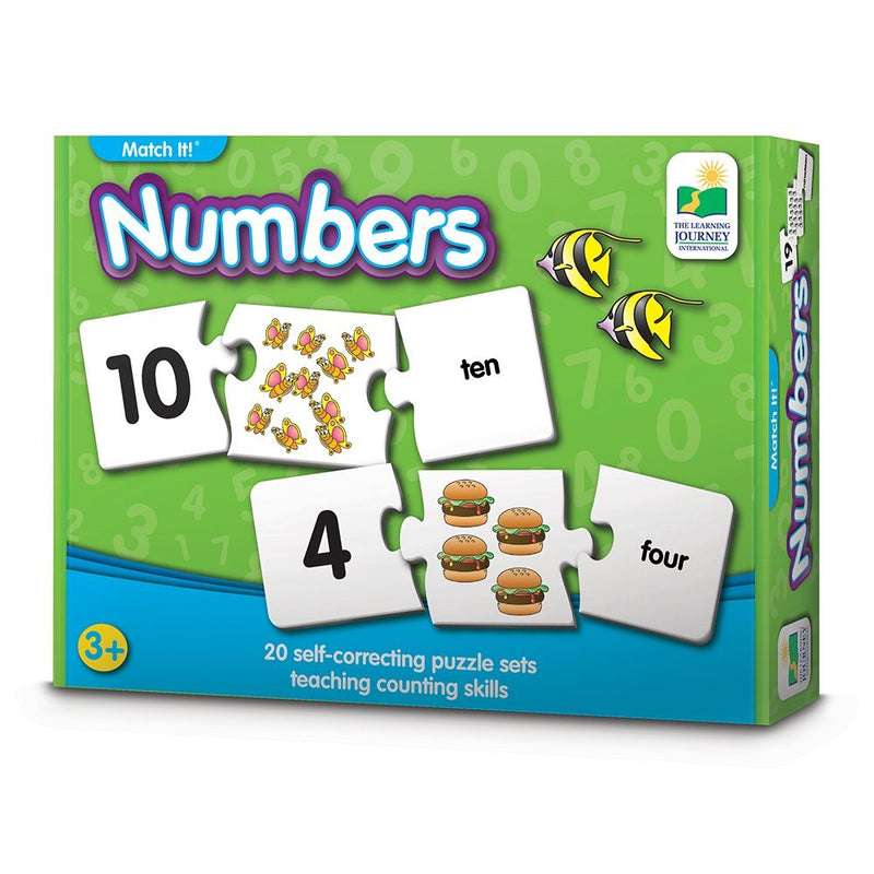 The Learning Journey Match It! - Numbers - Self-Correcting Number & Counting Puzzles