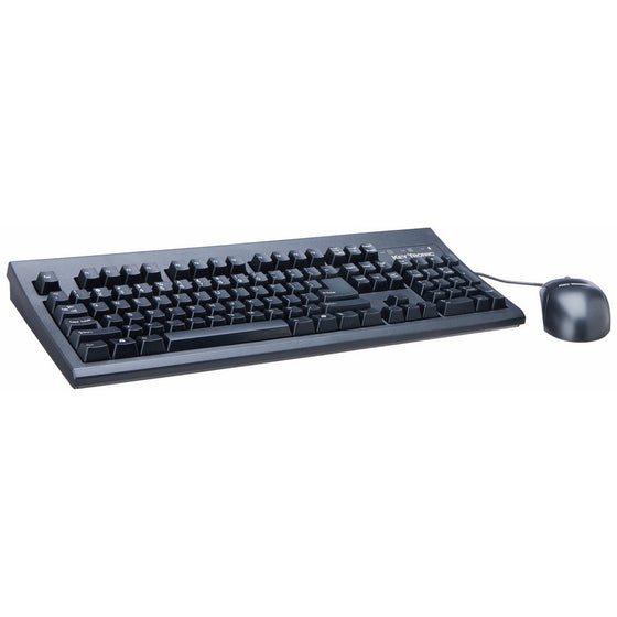 Combo 104KEY PS2 Keyboard & Optical Scroll Mouse Black Pc