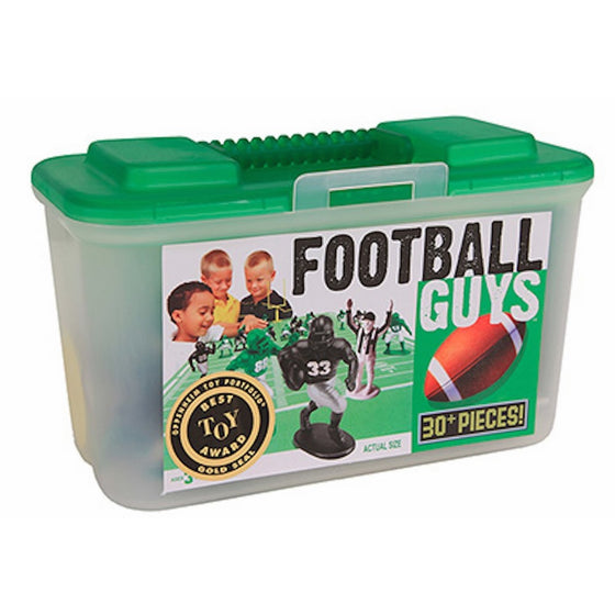 Kaskey Kids Football Guys: Green vs. Black – Inspires Imagination with Open-Ended Play – Includes 2 Full Teams and More – For Ages 3 and Up