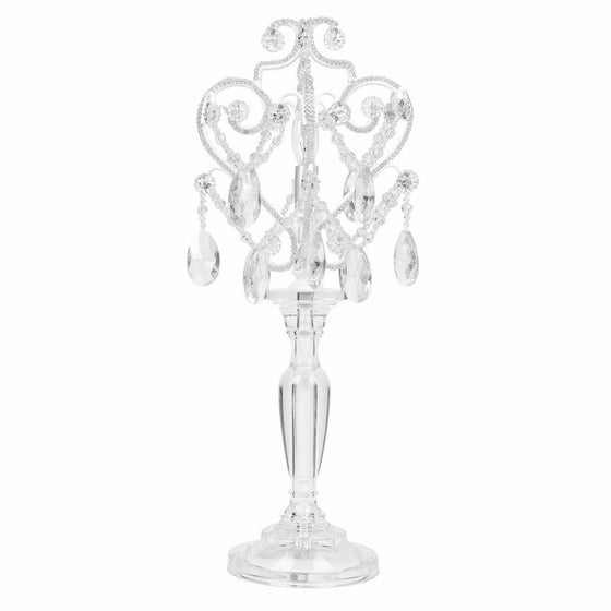 Tadpoles Table Lamp Chandelier in White Diamond