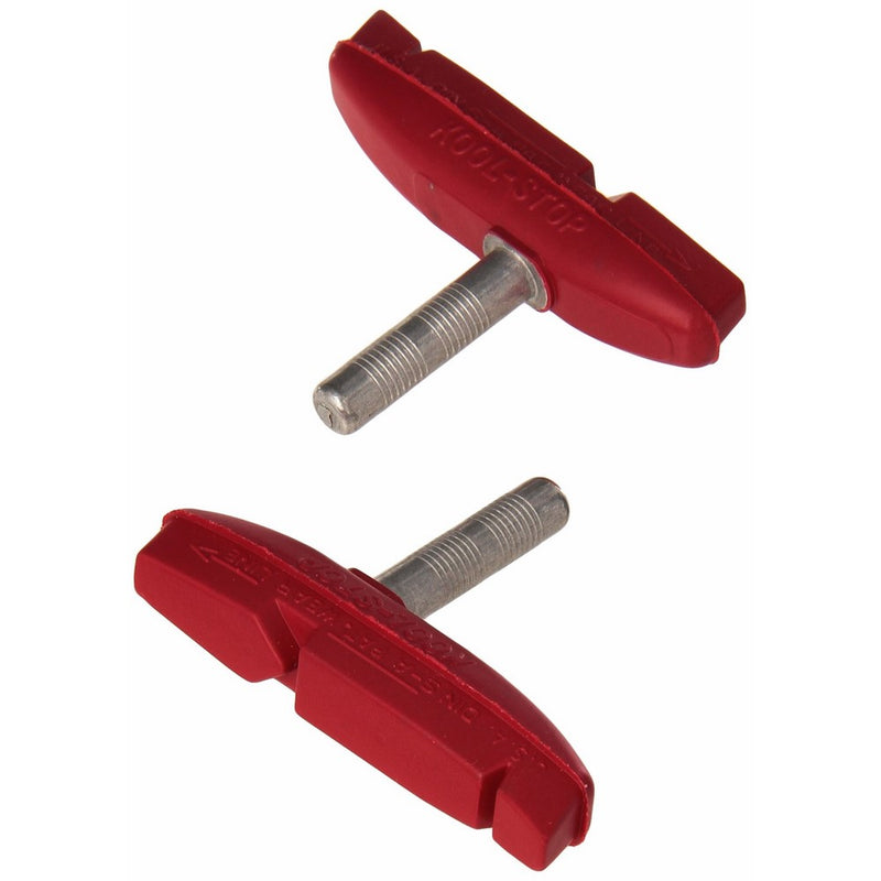 Kool Stop Claw 2 Bicycle Brake Shoes (Cantilever, Red)