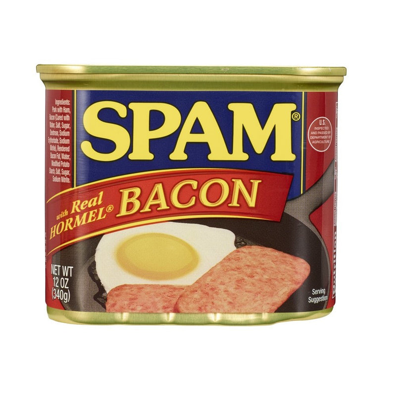SPAM With Bacon, 12-Ounce Cans (Pack of 6)