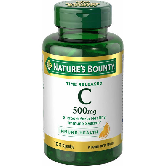 Nature's Bounty Vitamin C 500 mg, 100 Time Release Capsules