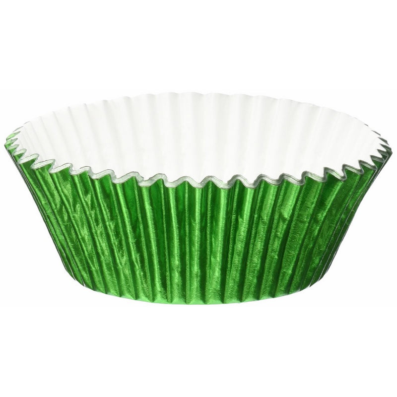 Jubilee Sweet Arts 50 Count Foil Cupcake Muffin Baking Cups, Green
