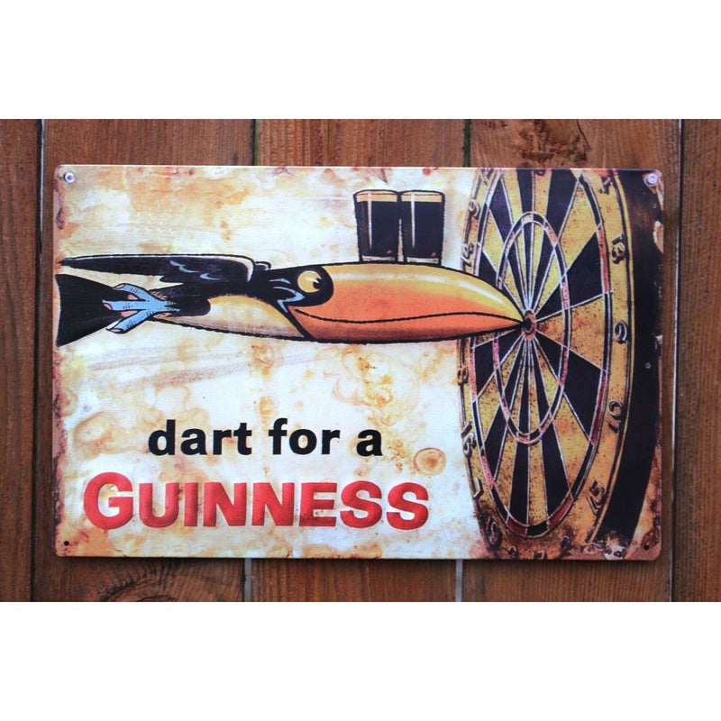 Guinness - Dart Metal Beer Sign (17"x11")