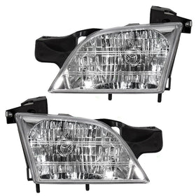 Driver and Passenger Headlights Headlamps Replacement for Chevrolet Oldsmobile Pontiac Van 10368389 10368388