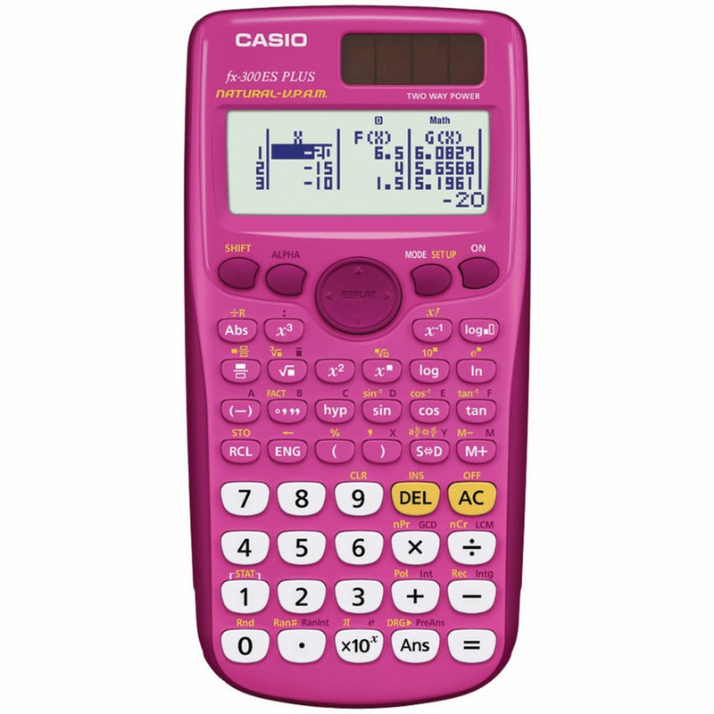 Casio fx-300ES PLUS Scientific Calculator, Pink