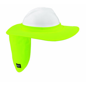 Chill-Its 6660 Attachable Hard Hat Brim with Neck Shade, Lime