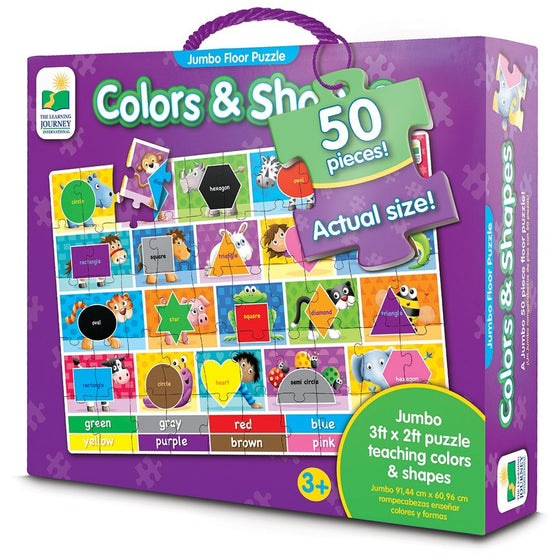 The Learning Journey Jumbo Colors And Shapes Floor Puzzle