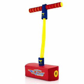 My First Flybar Foam Pogo Jumper For Kids Fun and Safe Pogo Stick For Toddlers, Durable Foam and Bungee Jumper For Ages 3 and up, Supports up To 250lbs (Red)