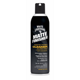 White Lightning - Matte Finisher, Aerosol Matte Finish Bicycle Cleaner, 19oz