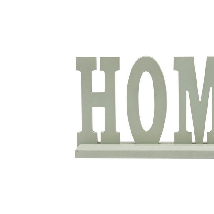 HOME Alphabet Wood Decor with Rectangular Base, Set of 2, Sage Gray