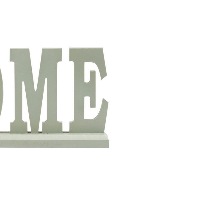 HOME Alphabet Wood Decor with Rectangular Base, Set of 2, Sage Gray