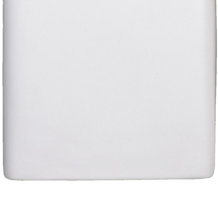Dual Tone Square Ceramic Canister with Wooden Lid, Set of 2,White and Brown