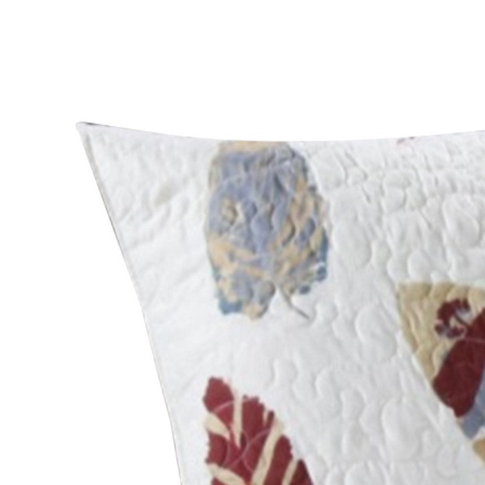Polyester King Size Quilted Pillow Sham with Dream Catcher Print,Multicolor