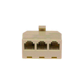 Leviton C0248-I 4-Conductor, 3-Outlet Adapter