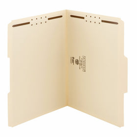 Smead Fastener File Folder, 2 Fasteners, Reinforced 1/3-Cut Tab, Letter Size, Manila, 50 per Box (14537)