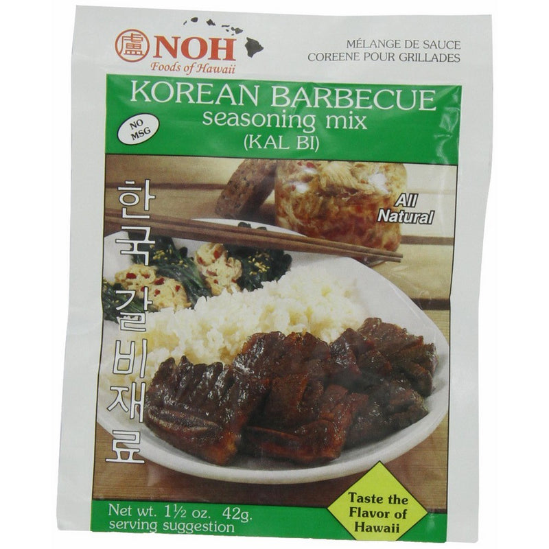 NOH Korean Barbecue (Kal Bi), 1.5-Ounce Packet, (Pack of 12)