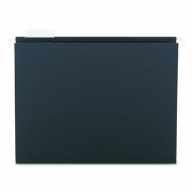 Smead Hanging File Folder with Tab, 1/5-Cut Adjustable Tab, Letter Size, Black, 25 per Box (64062)