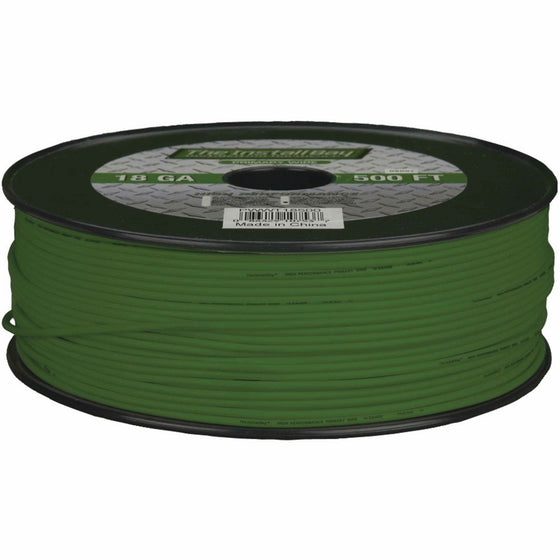 Install Bay PWGN18500 Primary Wire 18 Gauge - Green (500 Feet)