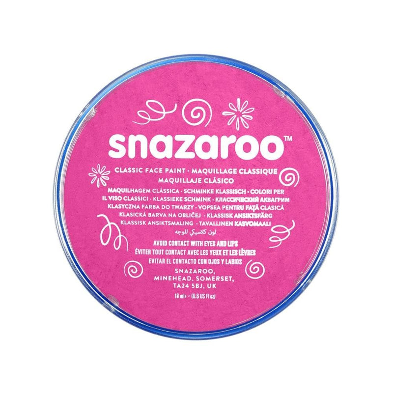Snazaroo Classic Face Paint, 18ml, Bright Pink