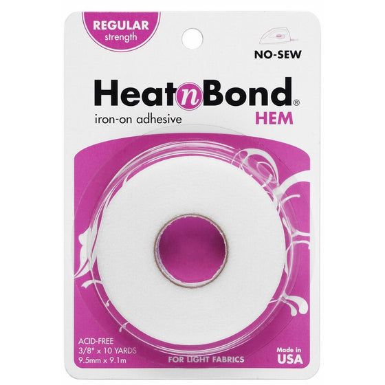 HeatnBond 3722 Thermoweb Heat'n Bond Hem Iron-On Adhesive-3/8 X 10 Yards