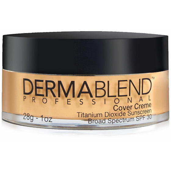 Dermablend Cover Creme Full Coverage Foundation Makeup with SPF 30, 40N Golden Beige, 1 Oz.