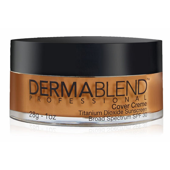 Dermablend Cover Creme Full Coverage Foundation Makeup with SPF 30, 70W Olive Brown, 1 Oz.