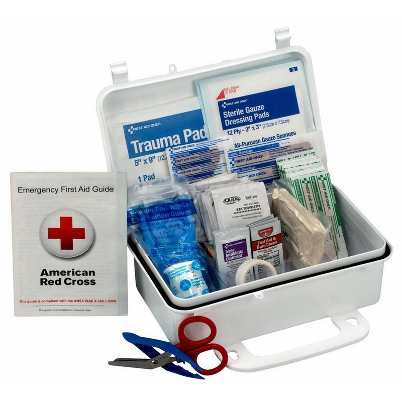 First Aid Only 10 Person First Aid Kit, Weatherproof Plastic Case