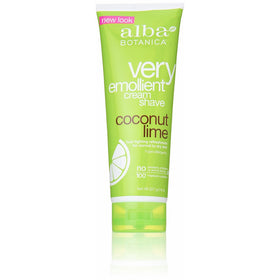 Alba Botanica Shave Creme Coconut Lime, Pack of 2