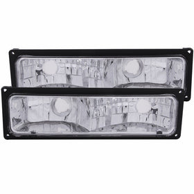 Anzo USA 511033 Chevrolet Black Parking Light Assembly - (Sold in Pairs)