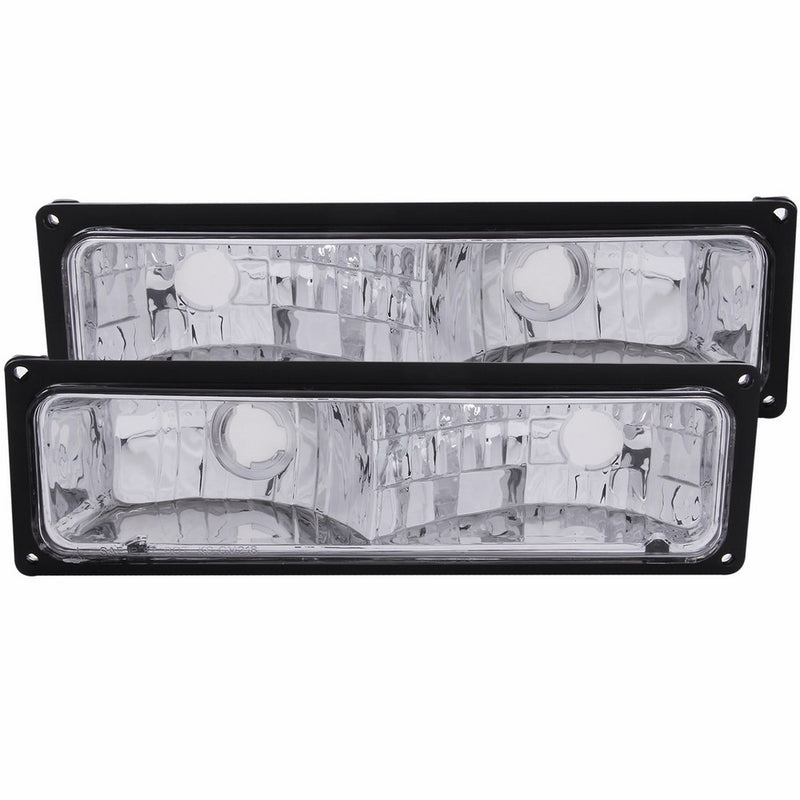 Anzo USA 511033 Chevrolet Black Parking Light Assembly - (Sold in Pairs)