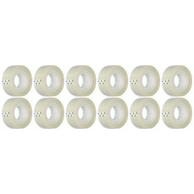 BSN 43575 Transparent Tape, 3/4 by 1000-Inch, Clear, 12-Pack