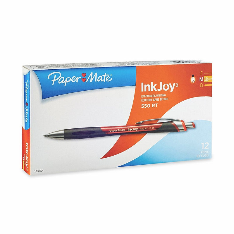 Paper Mate Paper Mate 550 Ballpoint Pen, Retractable, Red (1803504)