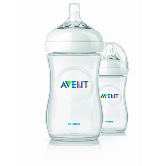 Philips Avent BPA Free Natural Polypropylene Bottle, 9 Ounce, 2 Count