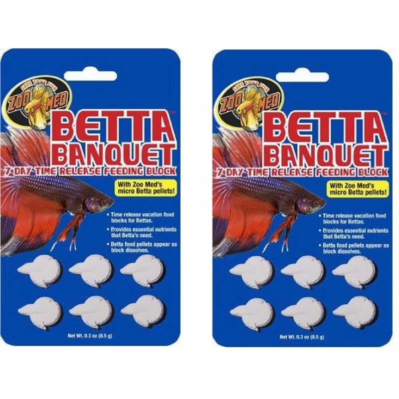 Zoo Med Betta Banquet Blocks 6 Card (Set of 2)