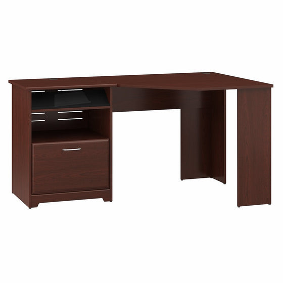 Bush Furniture Cabot Corner Computer Desk in Harvest Cherry