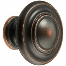 Amerock BP1586-2-ORB Inspirations 3-Ring Large Oversized 1-3/4 Inch Diameter Oil Rubbed Bronze Round Cabinet Hardware Knob/Bi-fold Closet Door Knob - 10 Pack