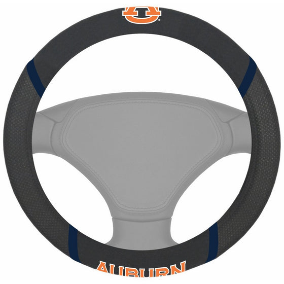 Fanmats NCAA Auburn University Tigers Polyester Steering Wheel Cover