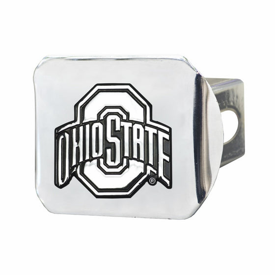 Fanmats NCAA Ohio State University Buckeyes Chrome Hitch Cover