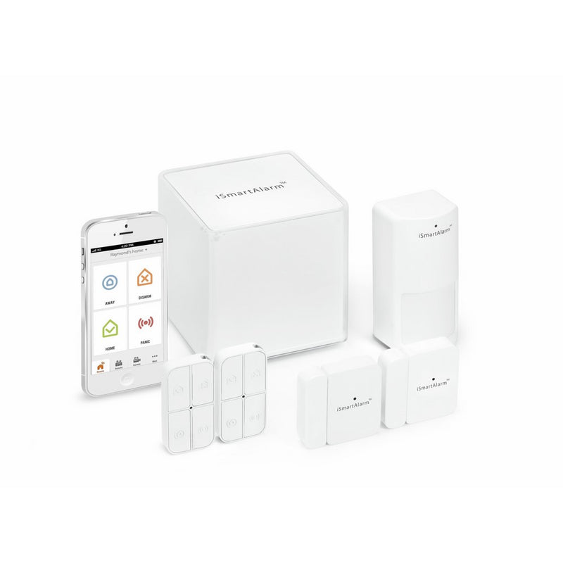 iSmartAlarm Preferred Home Security Package | Wireless DIY No Fee IFTTT & Alexa Compatible iOS & Android App | iSA3, White