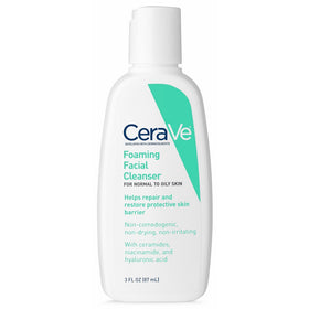 CeraVe Foaming Facial Cleanser 3 oz Travel Size Face Wash, Normal to Oily Skin