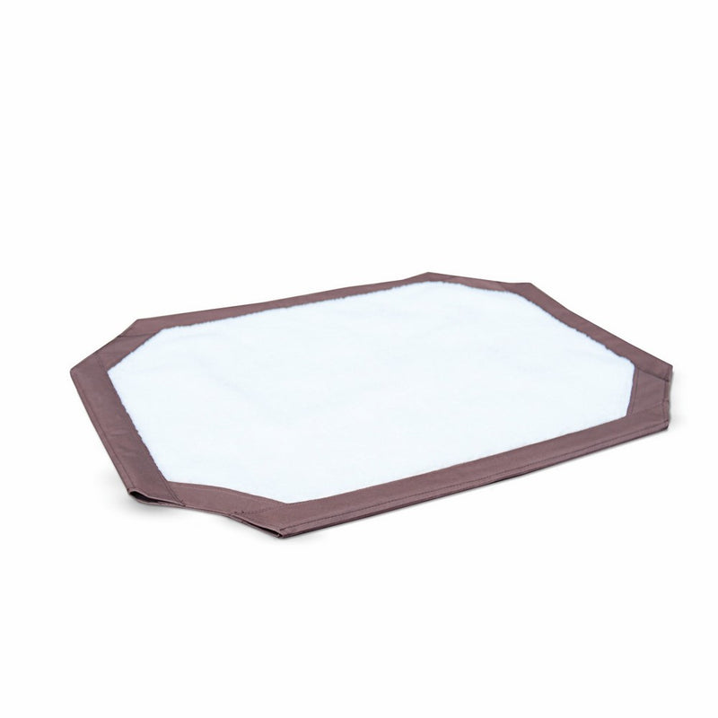K&H Pet Products Self-Warming Pet Cot Replacement Cover Large Chocolate/Fleece 30" x 42" (Cot Sold Separately)