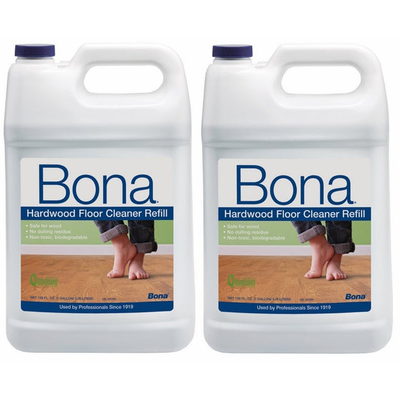 Bona Hardwood Floor Cleaner Refill 128oz, 2 Pack