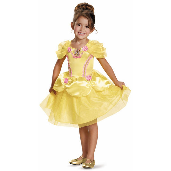 Disguise Belle Toddler Classic Costume, Medium (3T-4T)