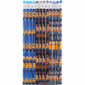 Despicable Me Minions Authentic Licensed 12 Wood Pencils Pack