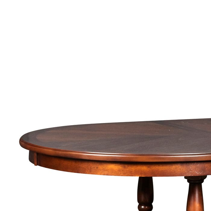 Wooden Oblong Top Extendable Dining Table with 2 Open Shelves, Brown