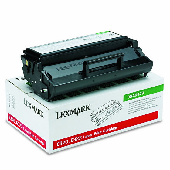 Lexmark 08A0478 High-Yield Toner, 6000 Page-Yield, Black